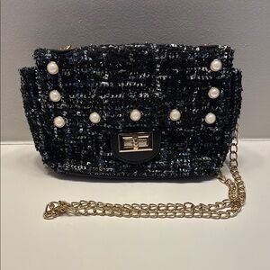 Olivia Miller Black and White Crossbody Bag